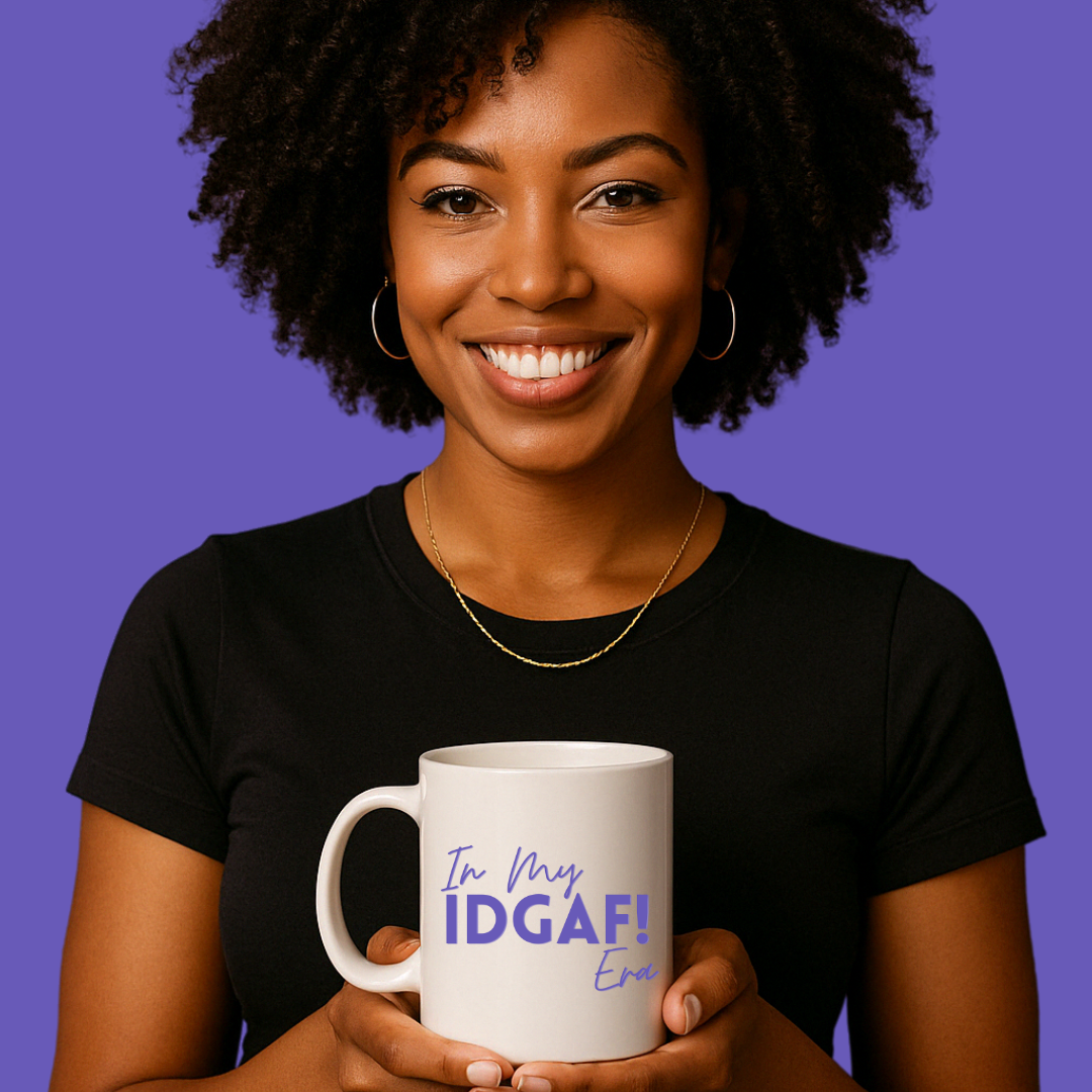 In My IDGAF Era ☕💅🏾 | Mug - Purple