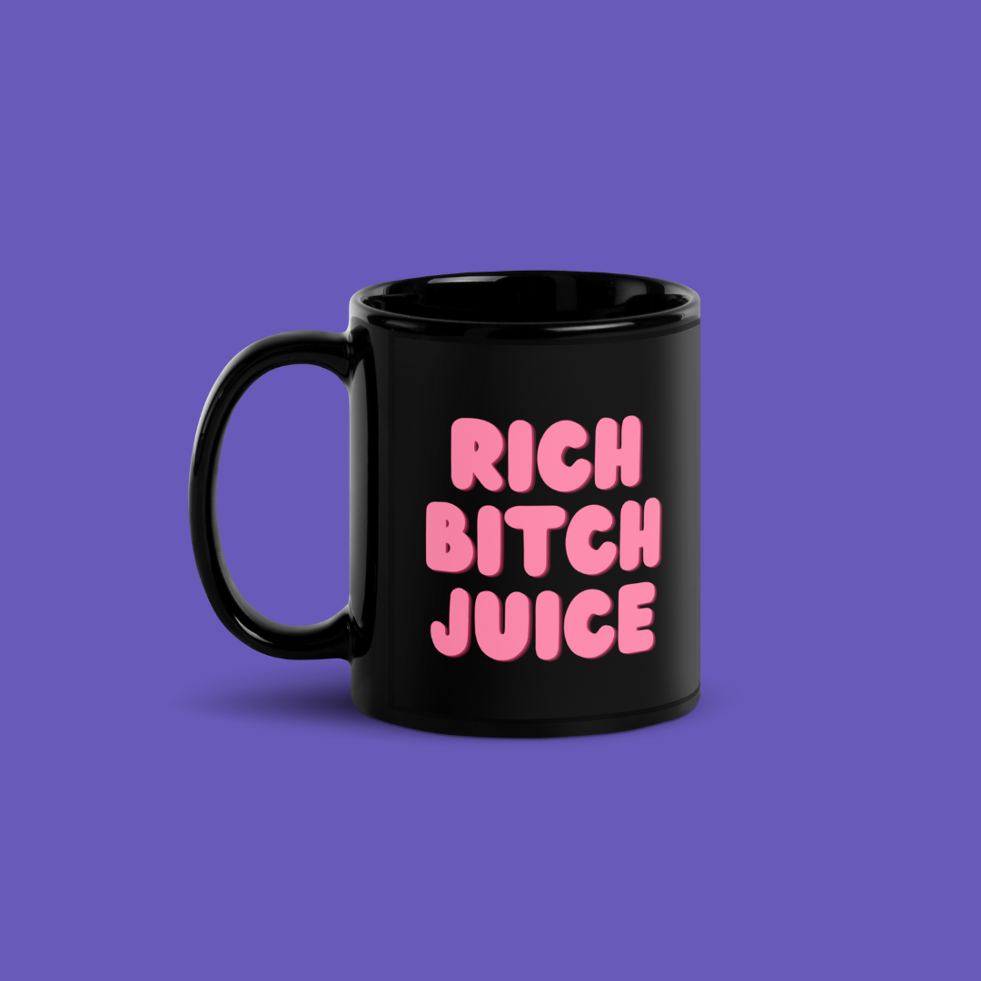 Rich Bitch Juice ☕💅🏾 | Mug - Black
