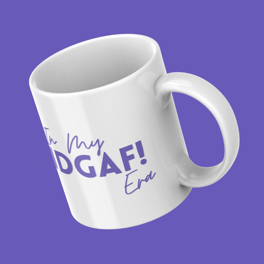 In My IDGAF Era ☕💅🏾 | Mug - Purple