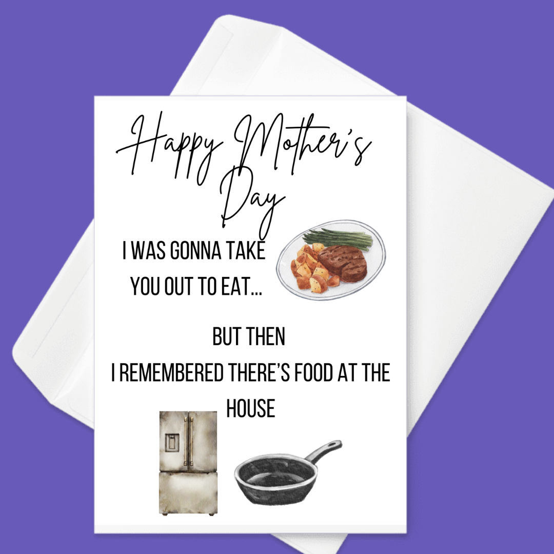 š½ļøšµš¾Food At The House | Motherās Day Card