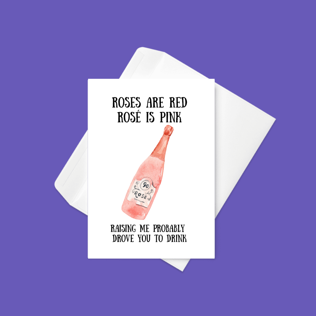 š¹š¾ Roses are Red, RosĆ© is Pink | Motherās Day Card