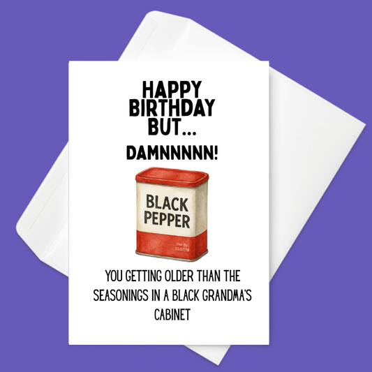 π HBD But DAMNNNN | Birthday card