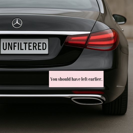 You Should Have Left Earlier ⏰ | Bumper Magnet
