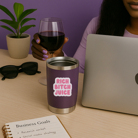 Rich Bitch Juice | Sassy waterproof sticker
