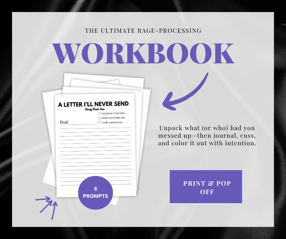 Black Girl Rage Journal – 16 Page Printable PDF for Petty Healing