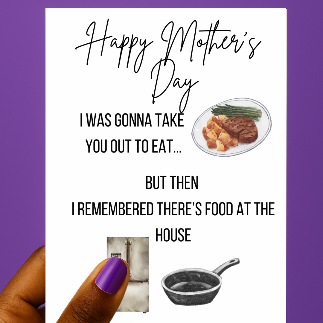 š½ļøšµš¾Food At The House | Motherās Day Card