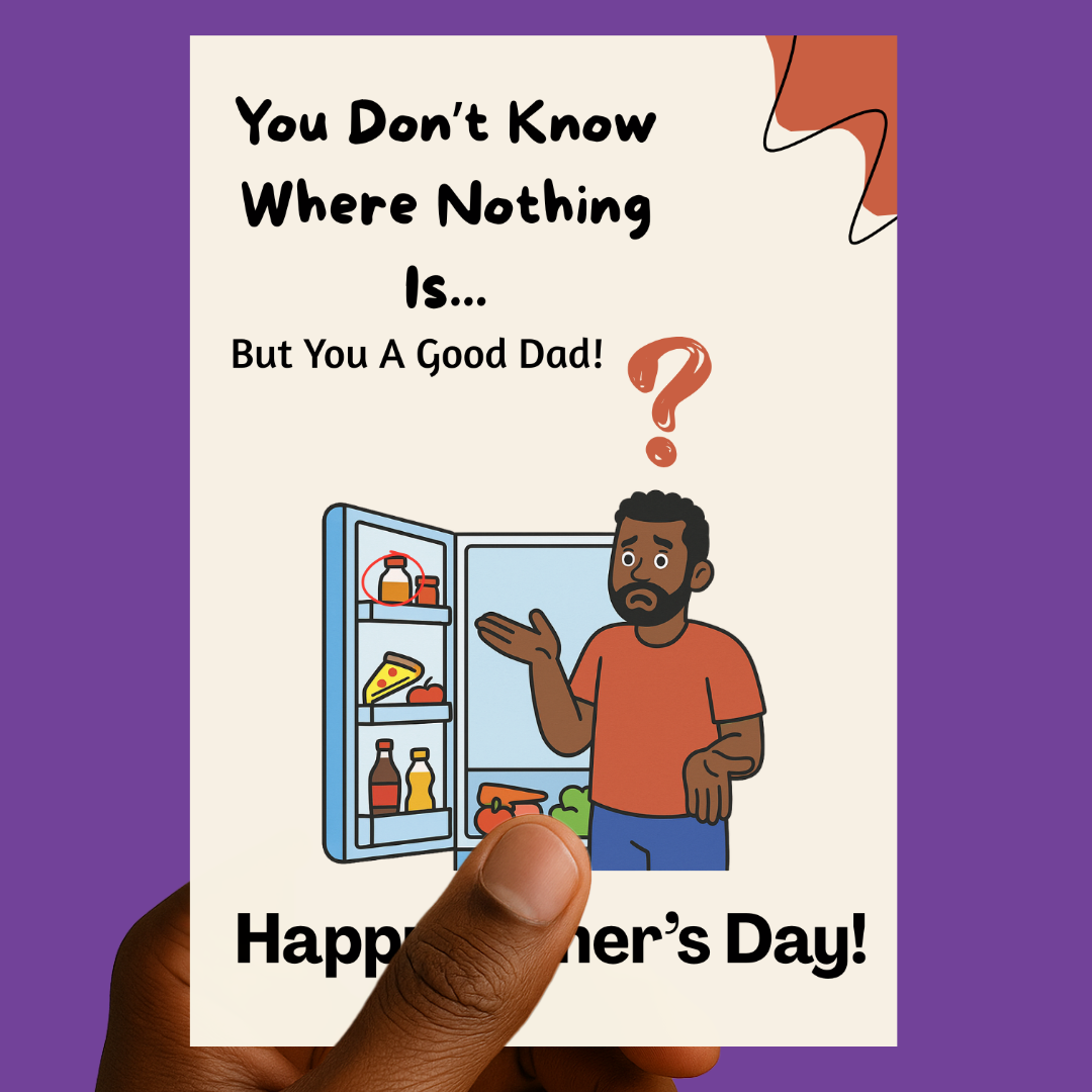 You Don’t Know Where Nothing Is… | Funny Father’s Day Card from Wife