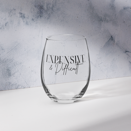 💅🏾🍷Expensive and Difficult | Wine Glass
