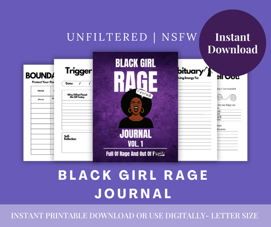Black Girl Rage Journal – Rage Journal Printable
