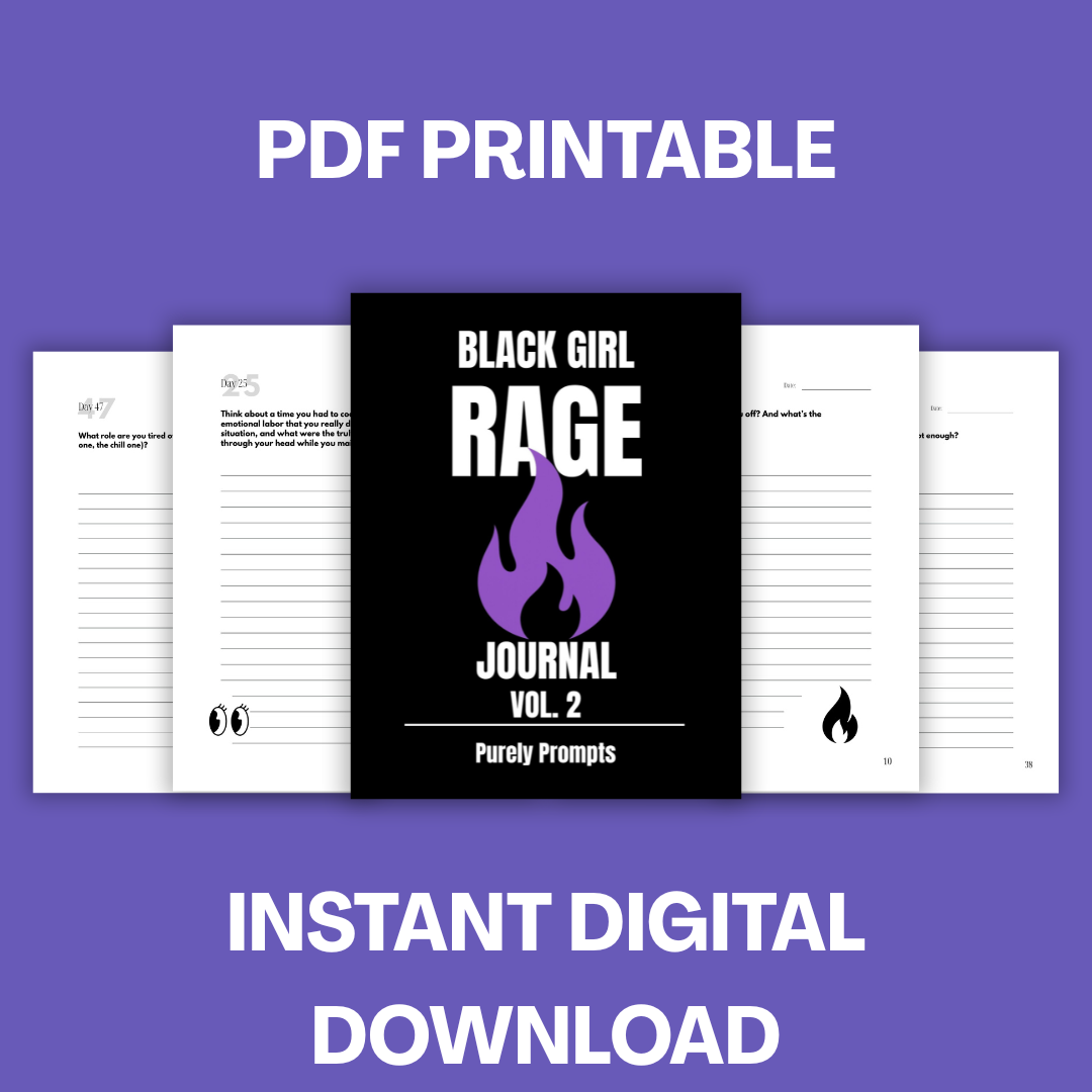 Printable Rage Journal™ Bundle | Vol. 1 & Vol. 2 Digital Download