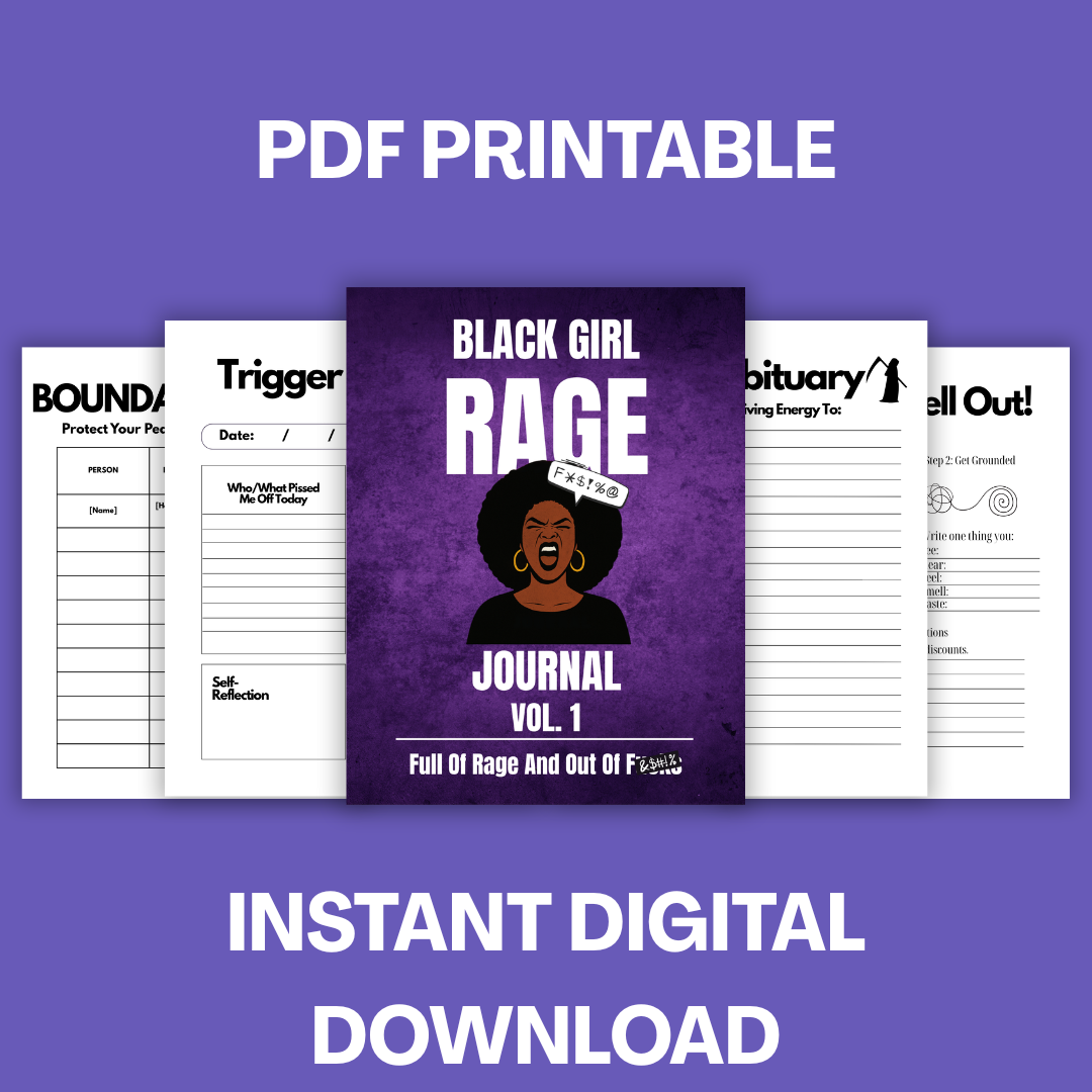 Printable Rage Journal™ Bundle | Vol. 1 & Vol. 2 Digital Download