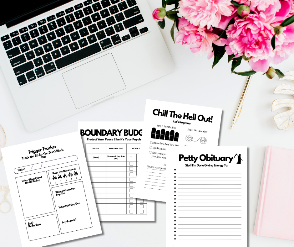 Black Girl Rage Journal – 16 Page Printable PDF for Petty Healing