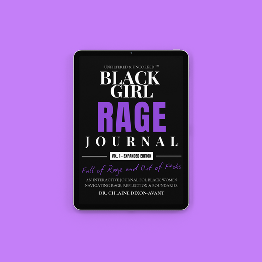 Black Girl Rage Journal™ Vol. 1 — Expanded Edition (Digital) | 50-Page Printable PDF Journal for Black Women