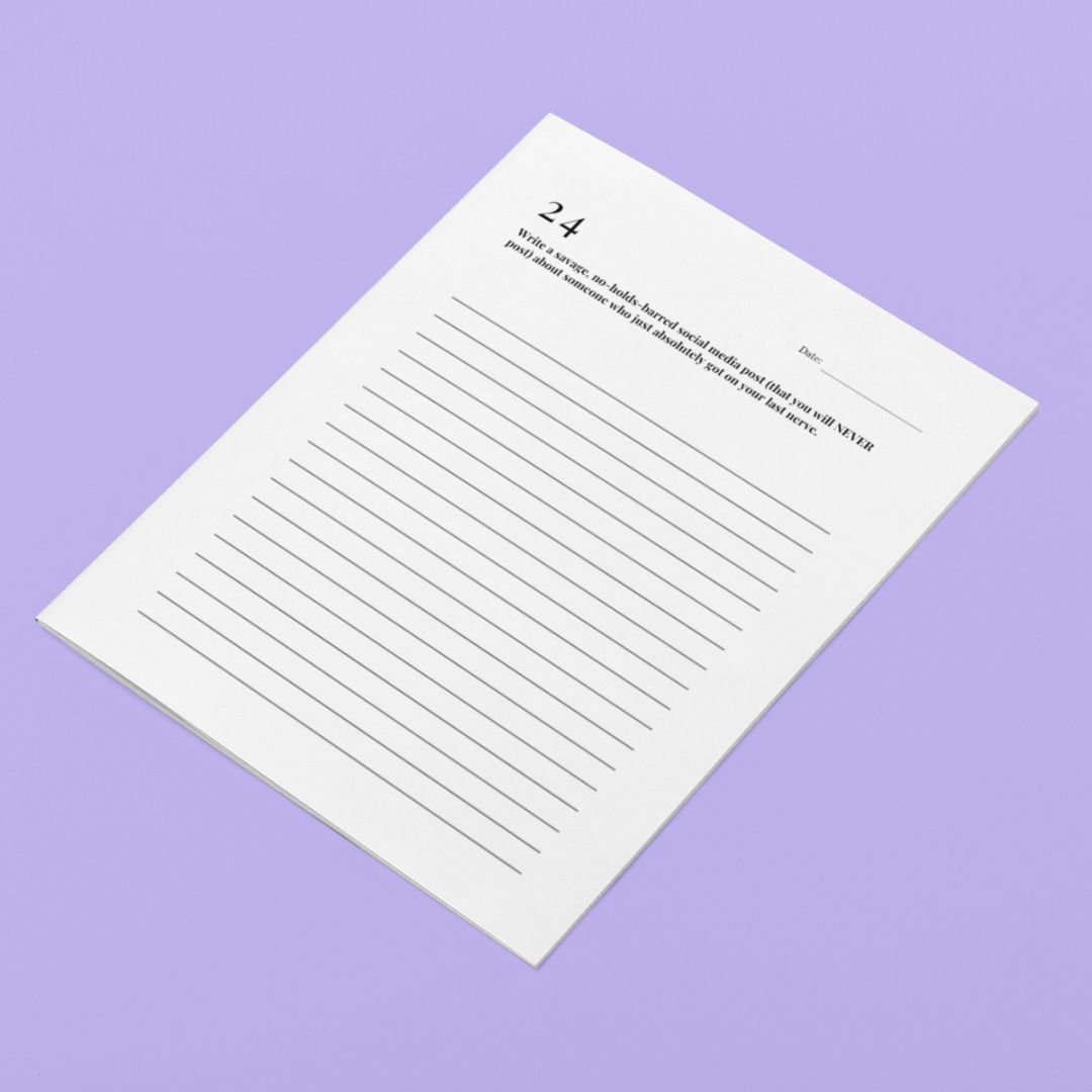 Black Girl Rage Journal Vol. 2 (Digital) | 100-Page Printable