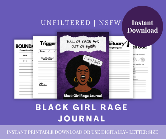 Printable Rage Journal™ Bundle | Vol. 1 & Vol. 2 Digital Download