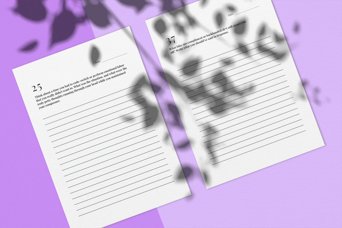 Black Girl Rage Journal Vol. 2 (Digital) | 100-Page Printable